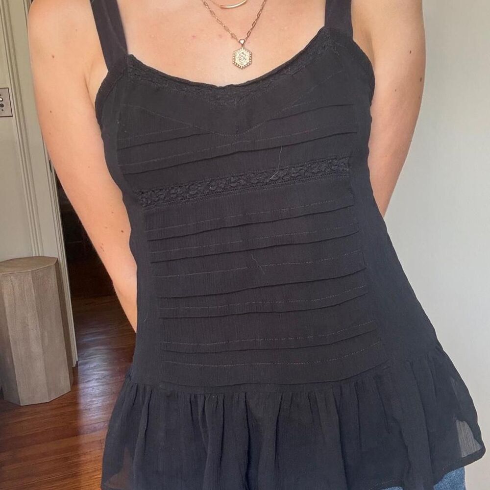 American-eagle Women's Black Vest